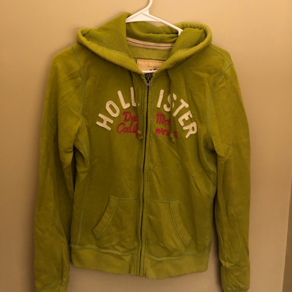 Hollister Women’s Full Zip Sweatshirt ‘Del Mar’. Size Large.